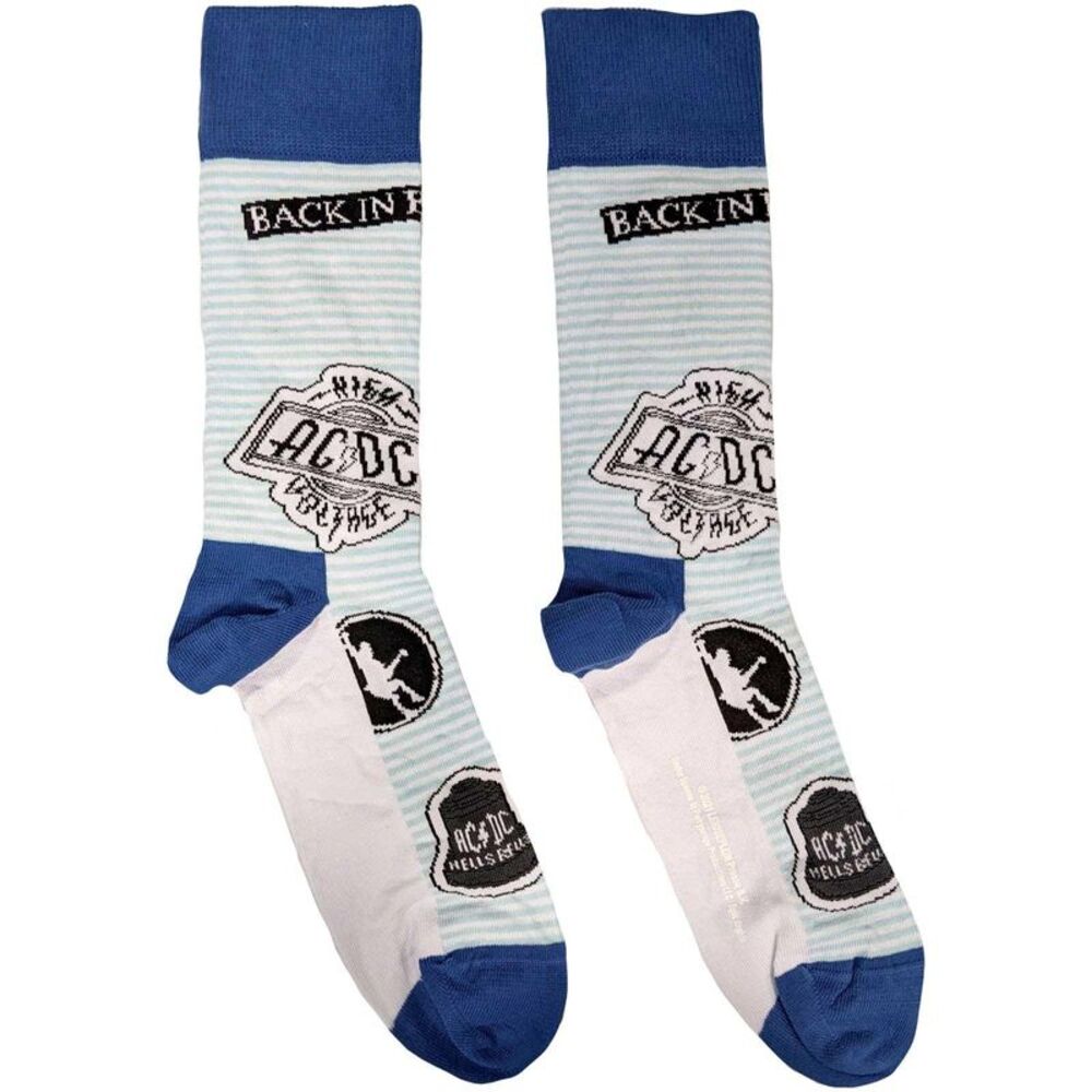 AC/DC Unisex Adult Icons Socks / Blue